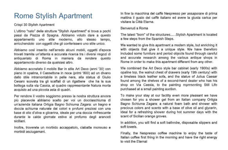 Crispi 30 Stylish Apartment Rom Exterior foto